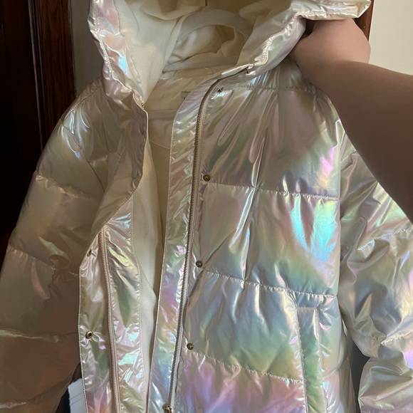 NWT Opalescent J CREW unicorn puffer XL - Picture 2 of 4